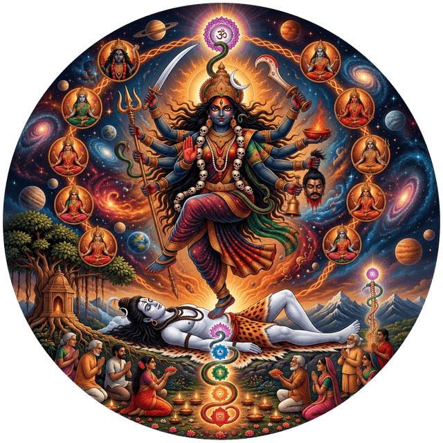 Maa Kali cosmic mandala